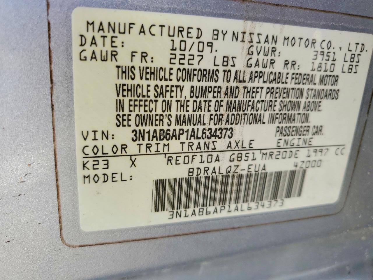 2010 Nissan Sentra 2.0