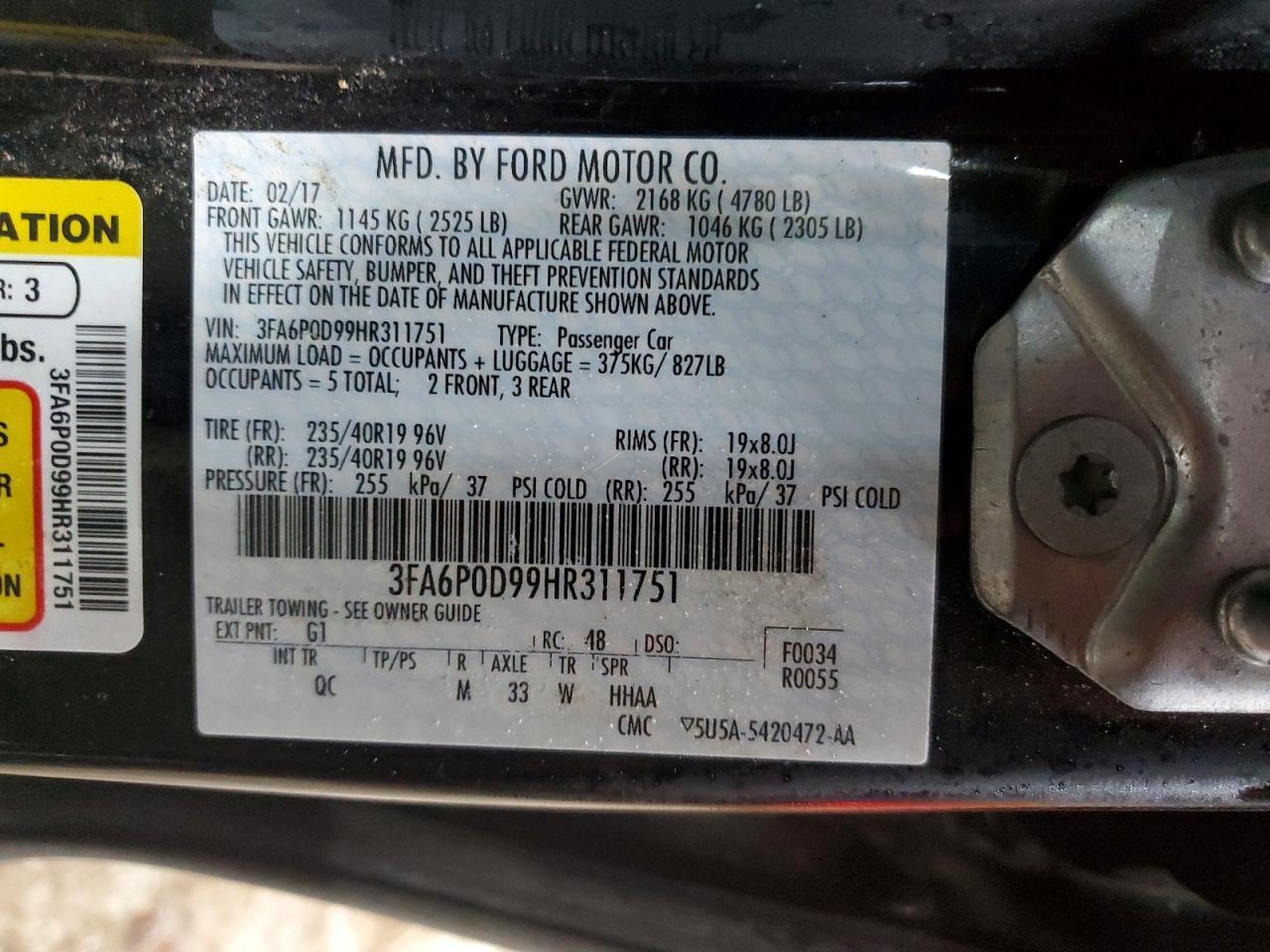 2017 Ford Fusion Titanium