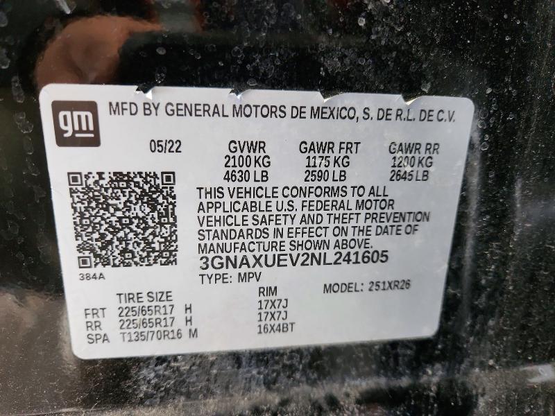 2022 Chevrolet Equinox lt