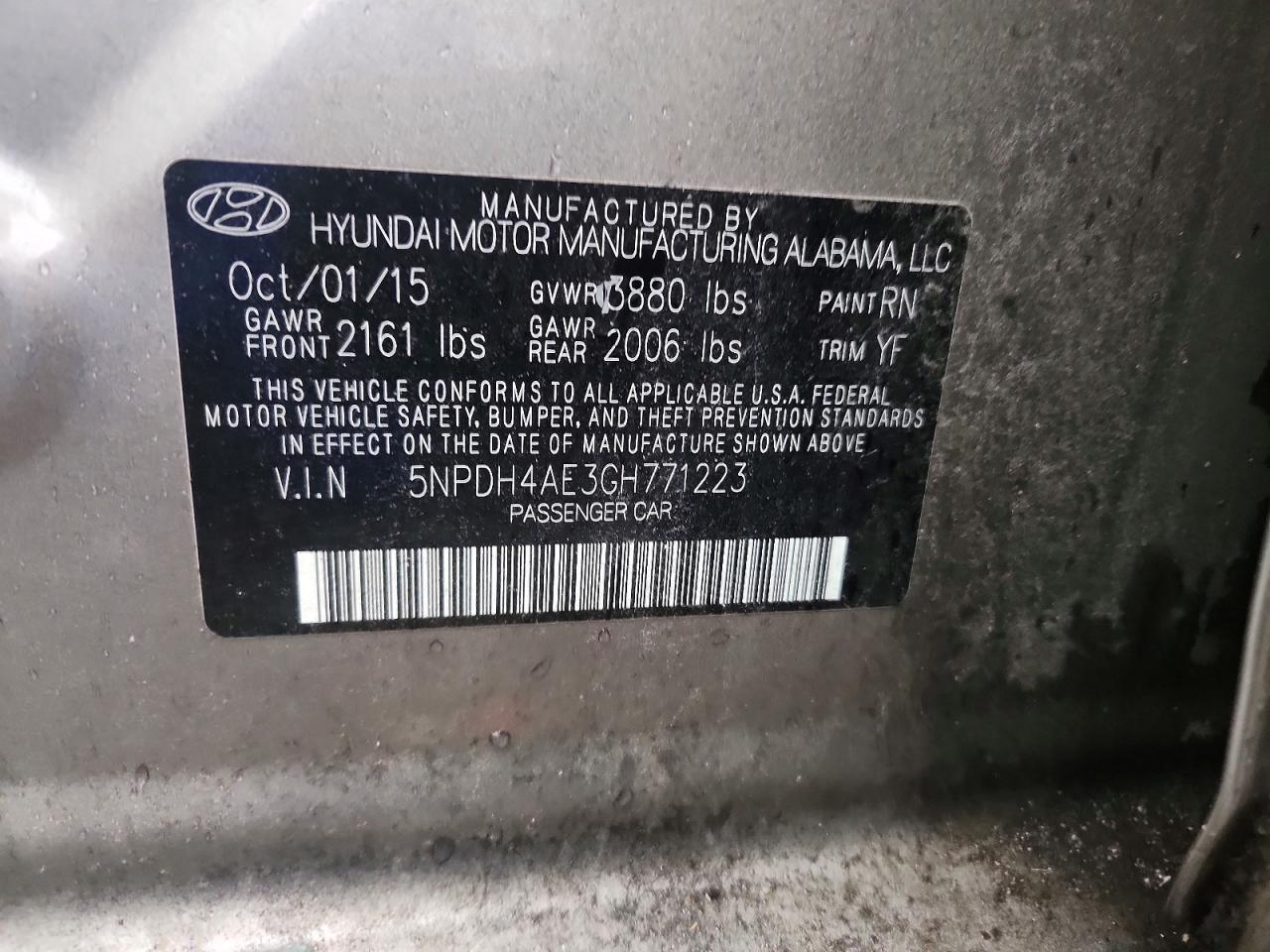 2016 Hyundai Elantra se