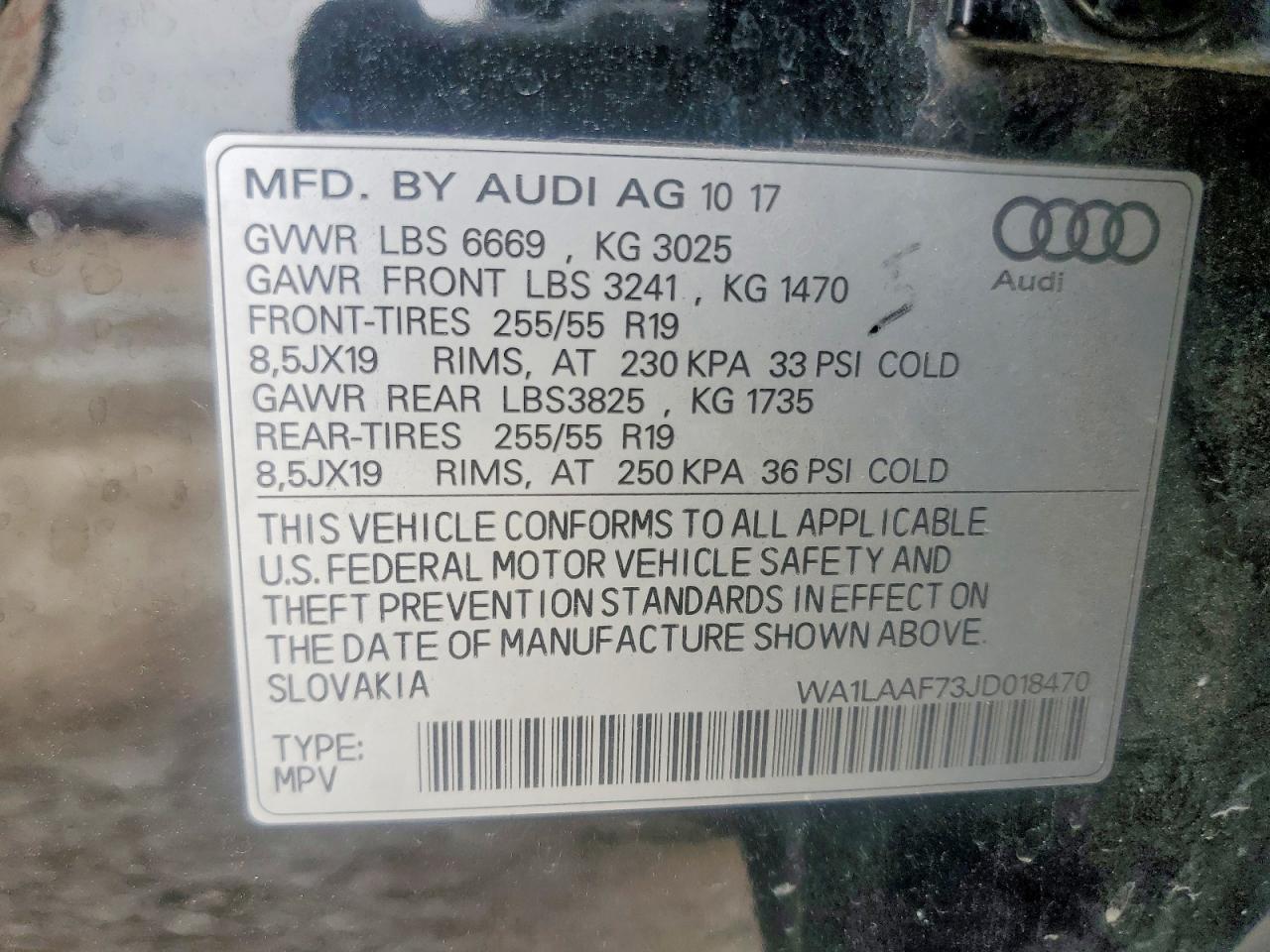 2018 Audi Q7 Premium Plus