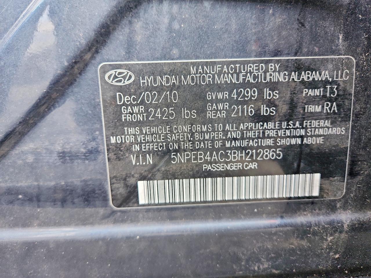 2011 Hyundai Sonata gls