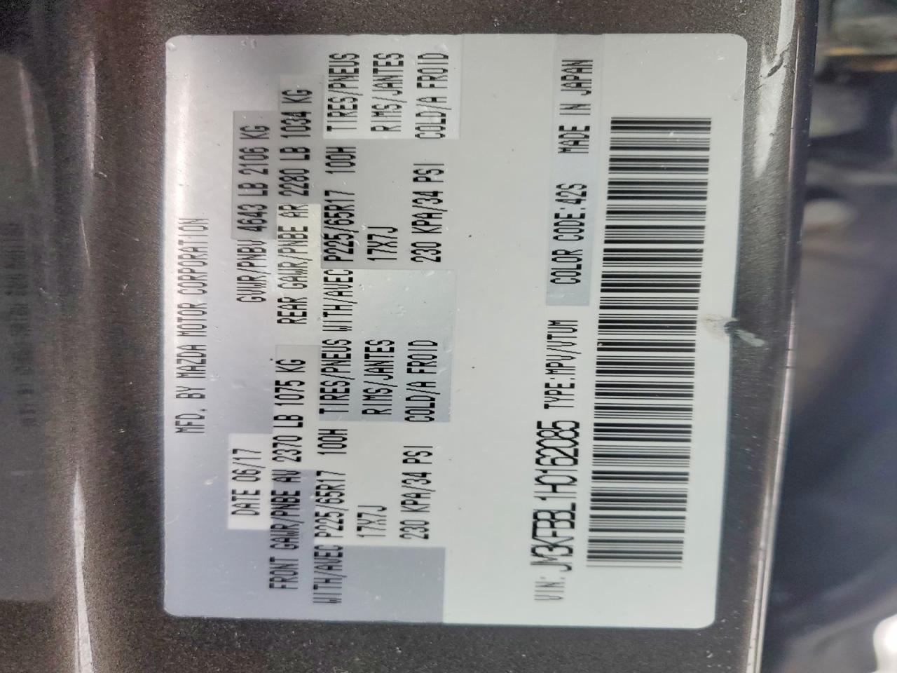 2017 Mazda Cx-5 Sport