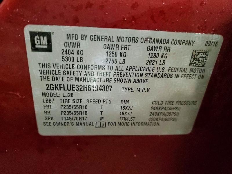 2017 GMC Terrain slt