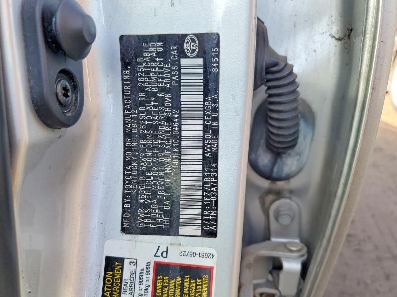 2012 Toyota Camry Hybrid