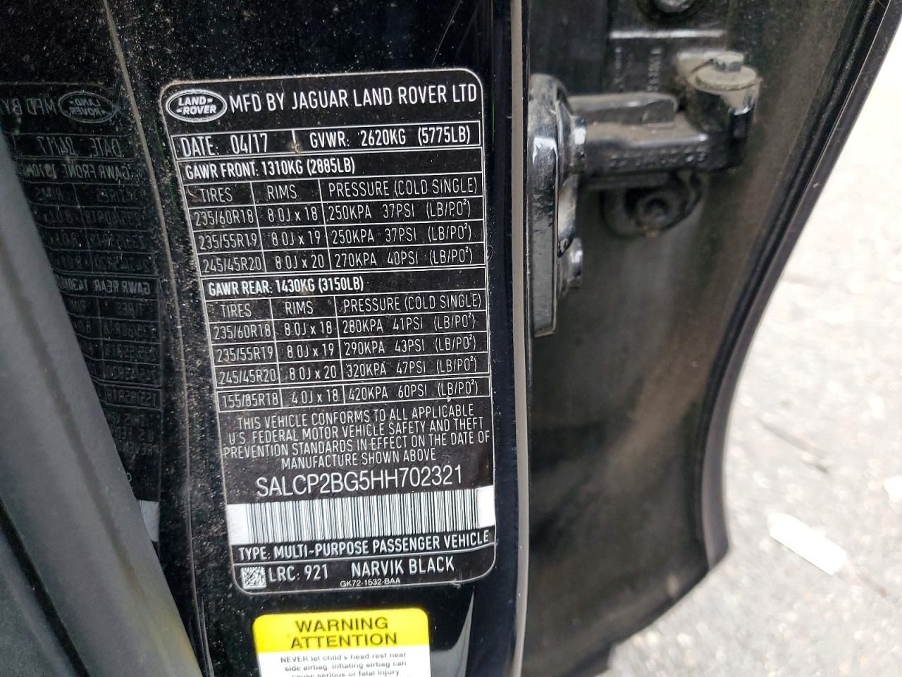 2017 Land Rover Discovery Sport se