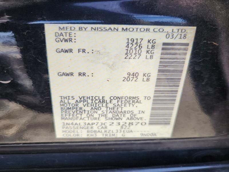 2018 Nissan Altima 2.5