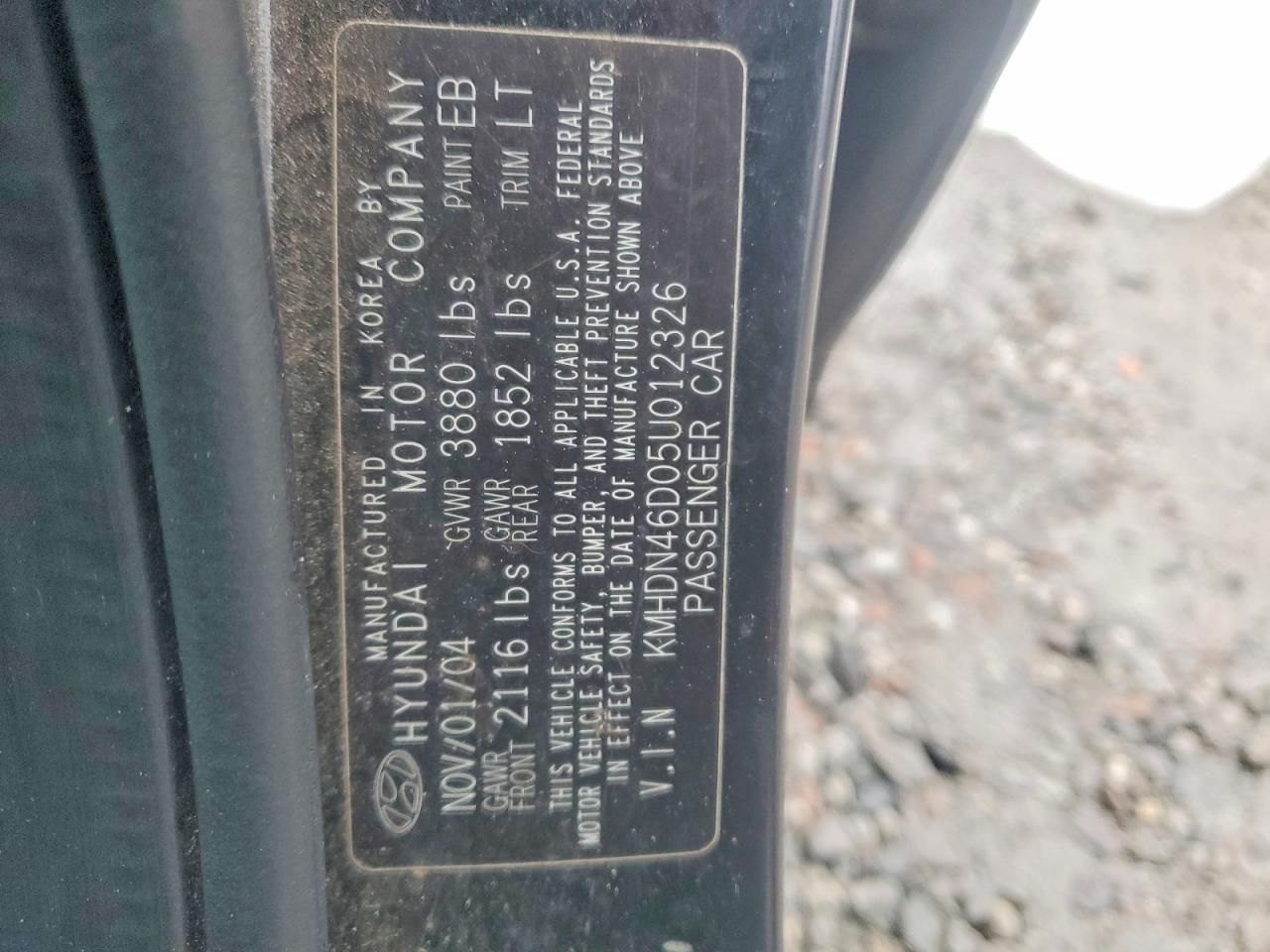 2005 Hyundai Elantra gls