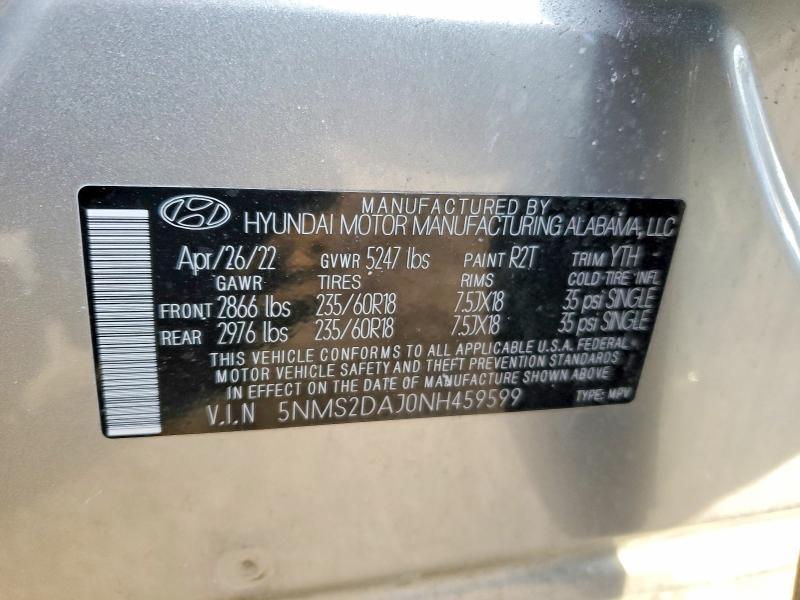 2022 Hyundai Santa fe sel