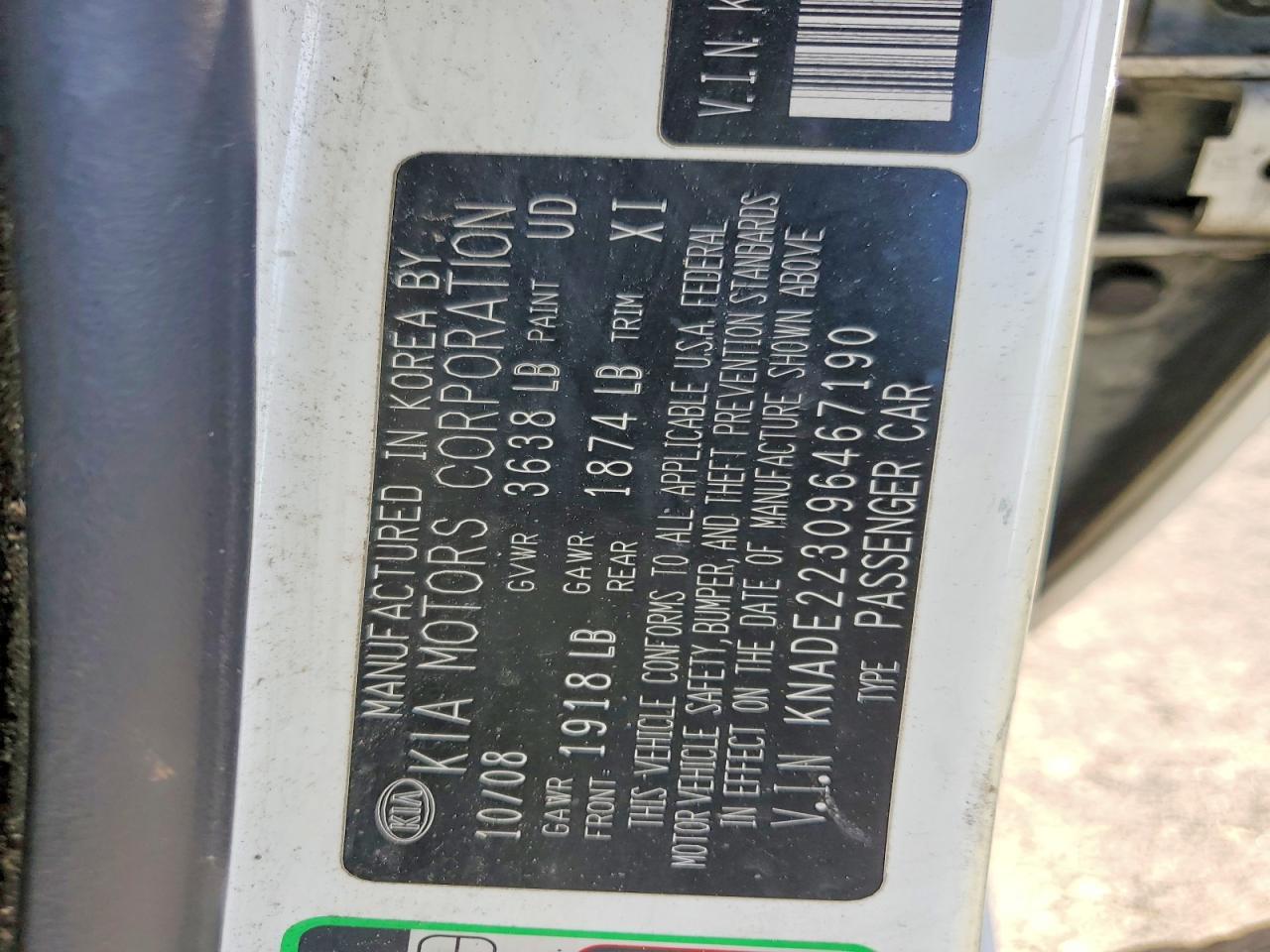 2009 KIA Rio Base