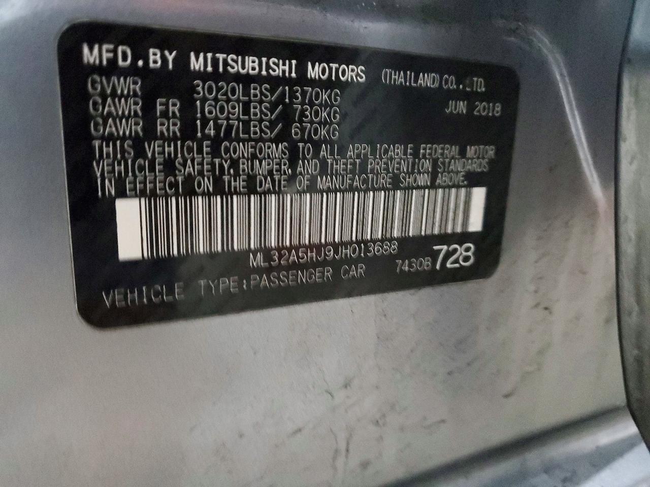 2018 Mitsubishi Mirage gt