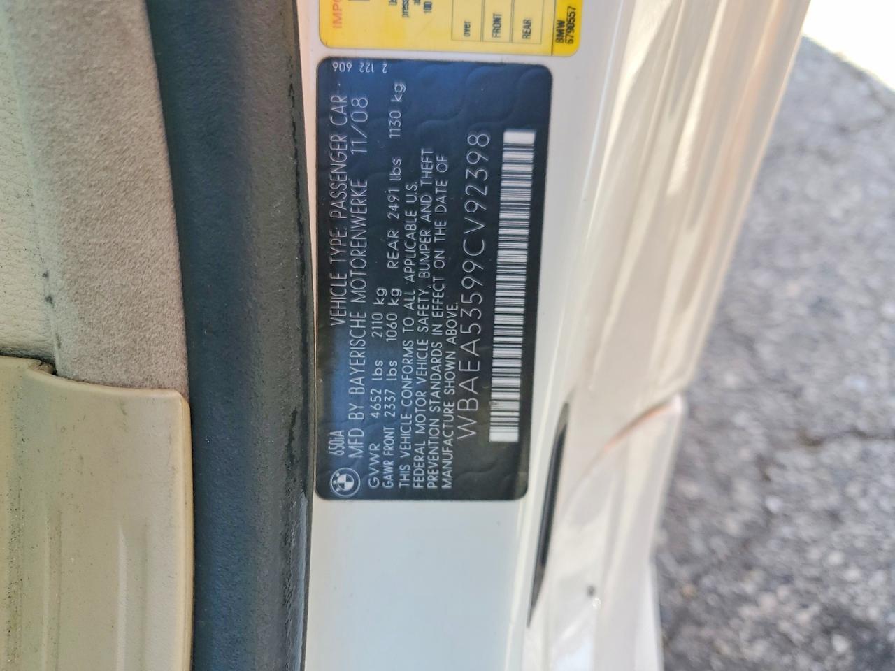 2009 BMW 650 i