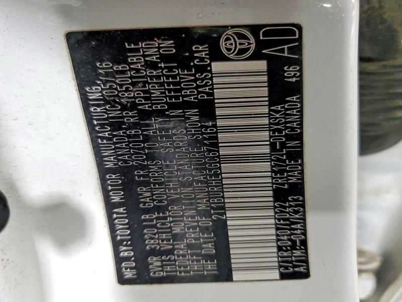 2016 Toyota Corolla l