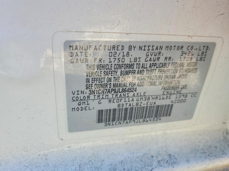 2018 Nissan Versa s