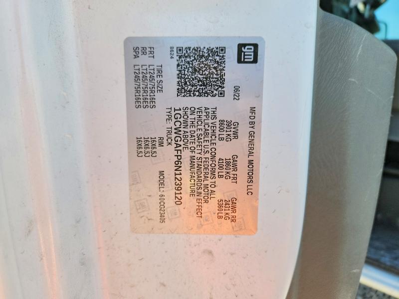 2022 Chevrolet Express G2500