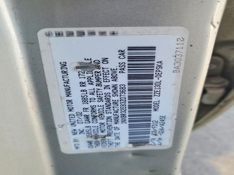 2003 Toyota Corolla s