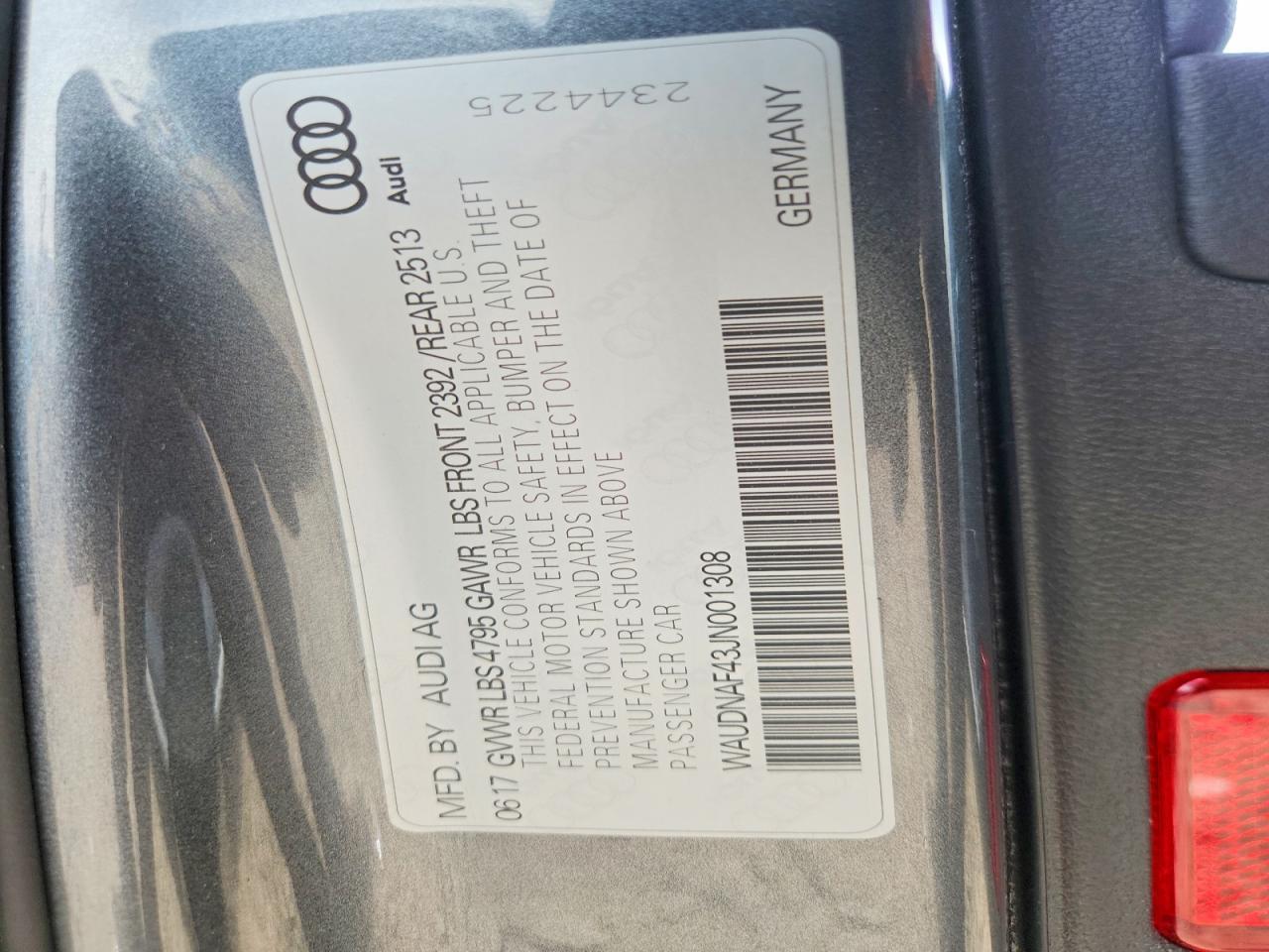 2018 Audi A4 Premium