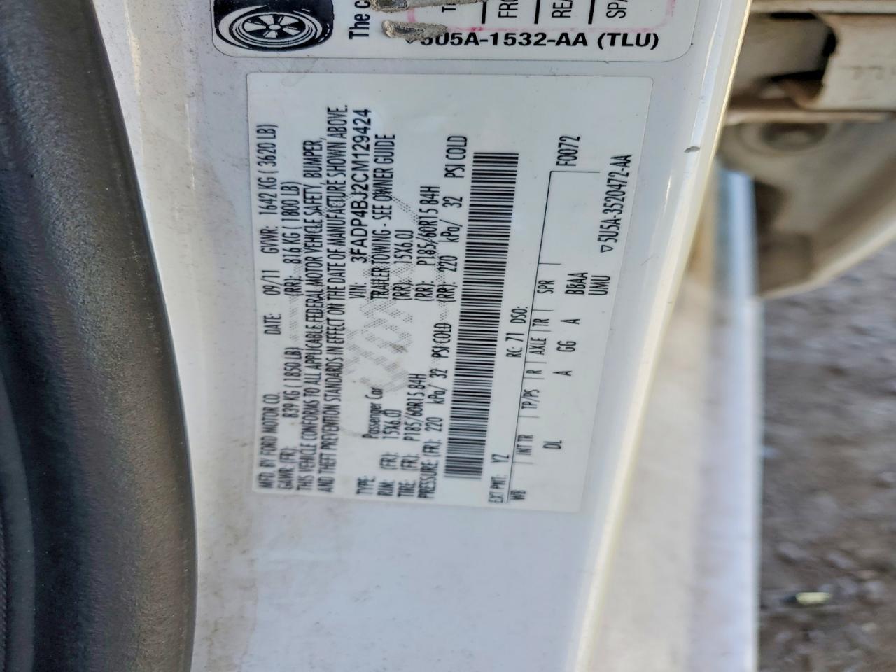 2012 Ford Fiesta se