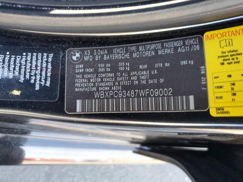 2007 BMW X3 3.0si