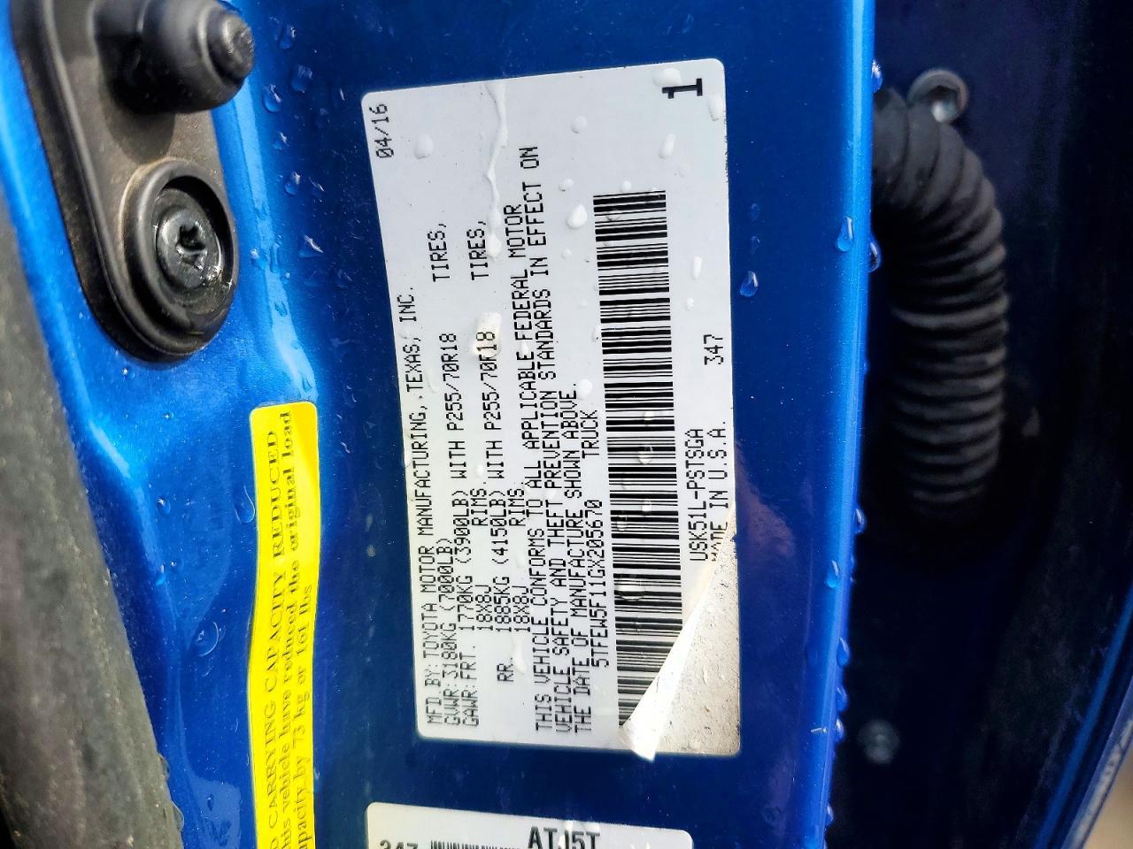 2016 Toyota Tundra SR5