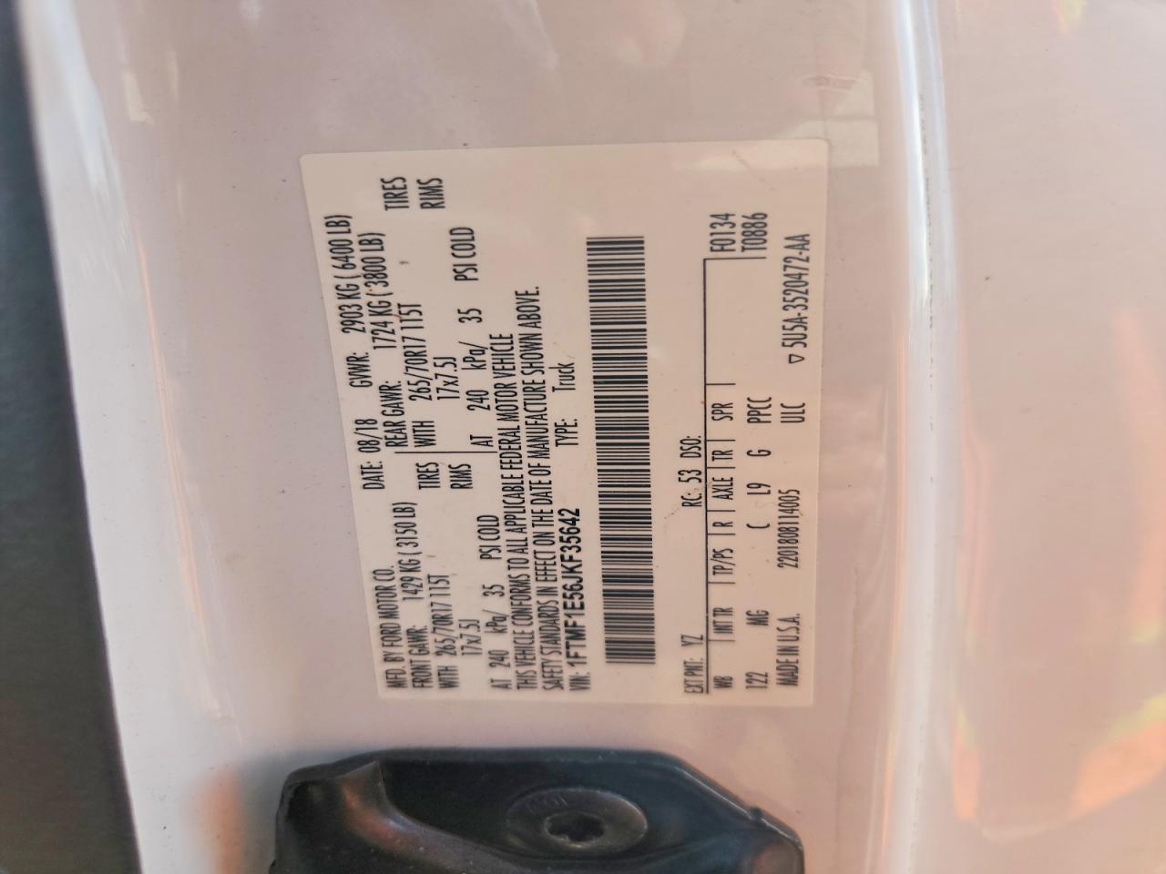 2018 Ford F150