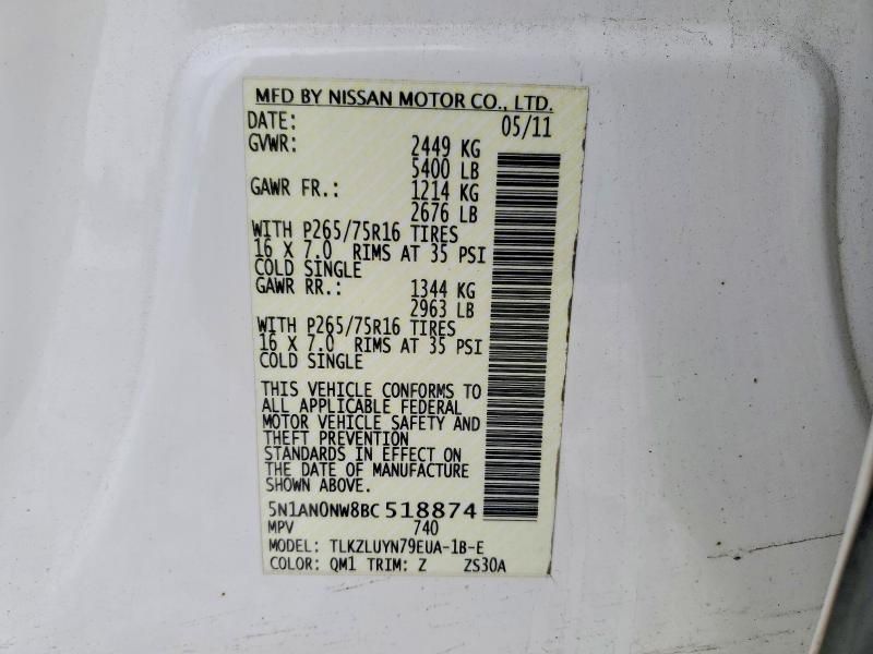 2011 Nissan Xterra x