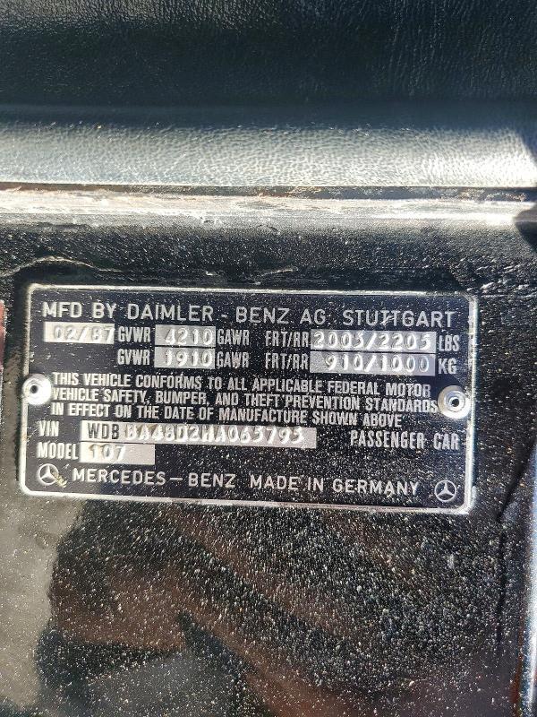 1987 Mercedes-Benz 560 sl
