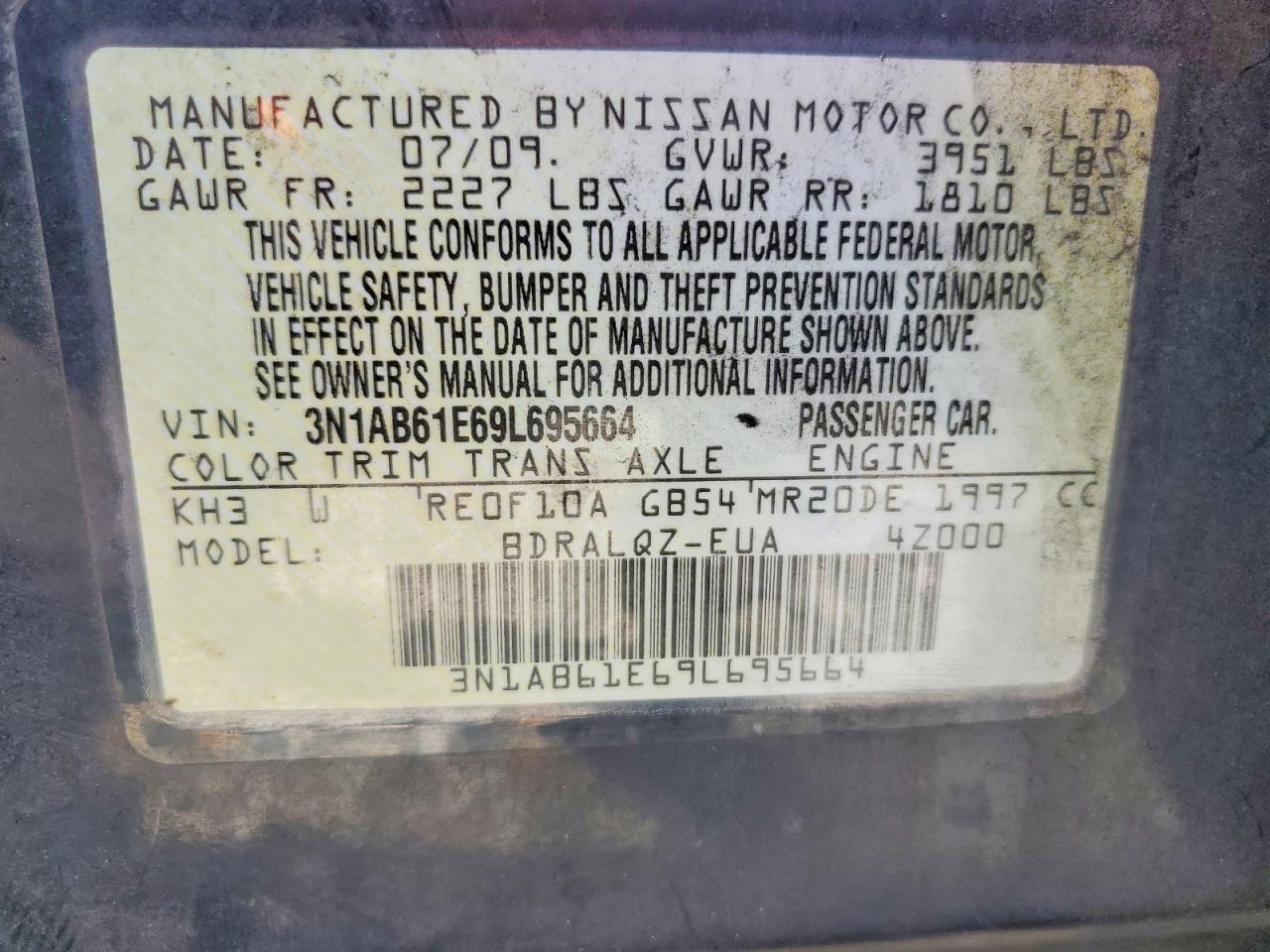2009 Nissan Sentra 2.0
