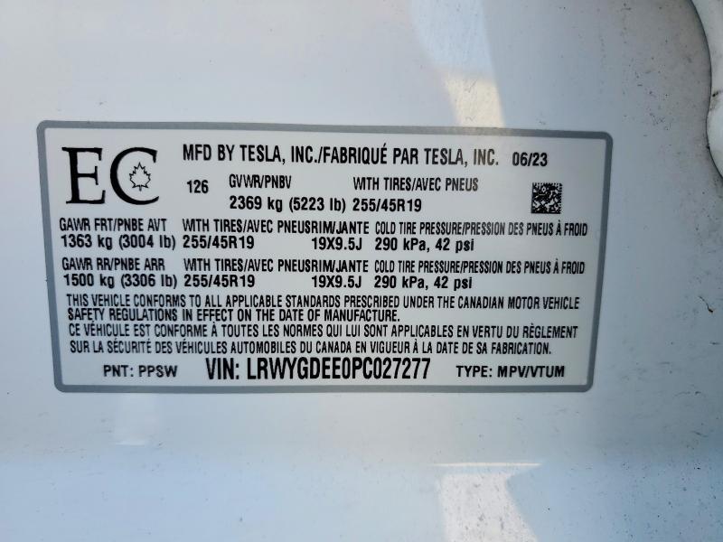 2023 Tesla Model y