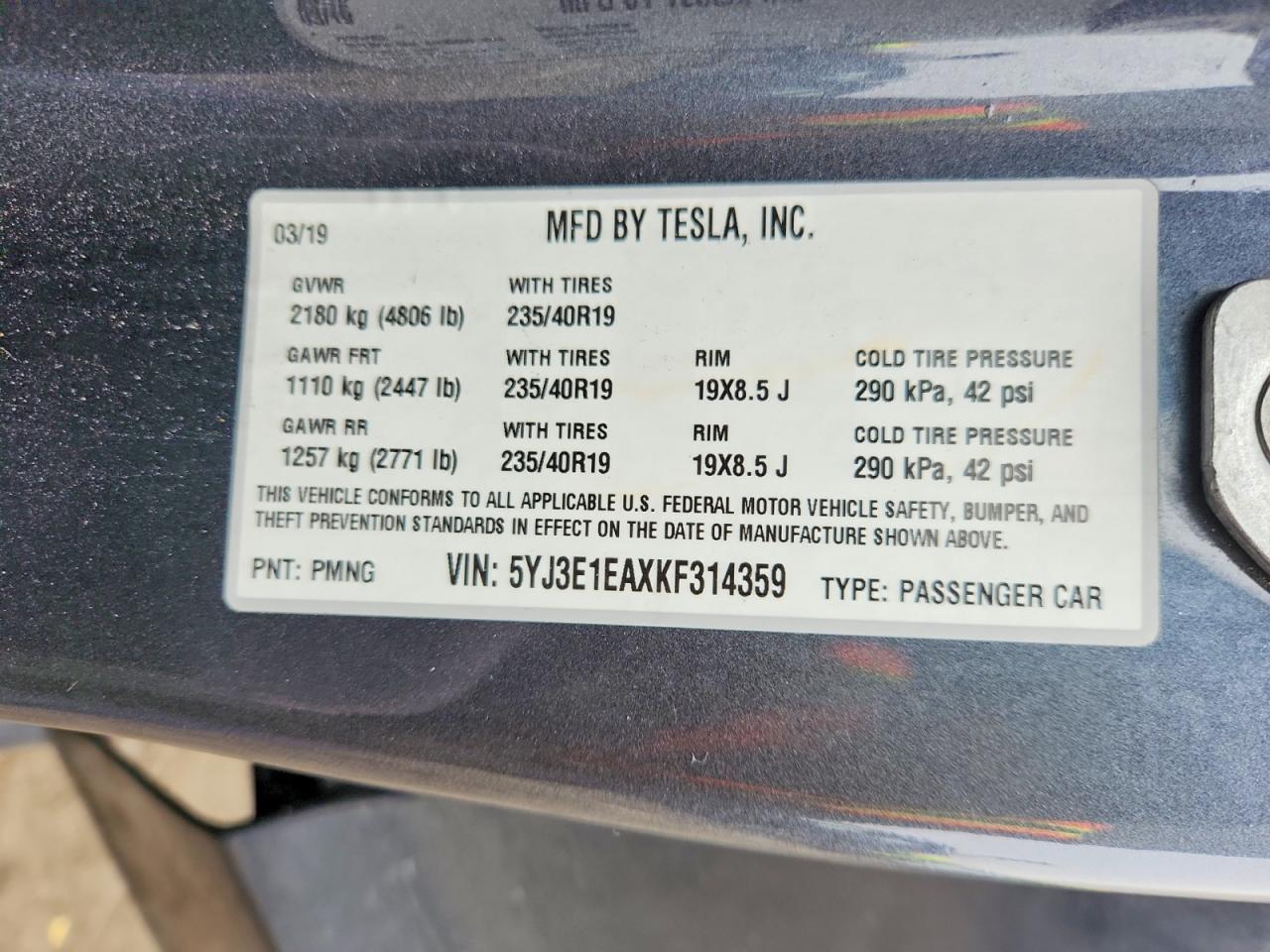 2019 Tesla Model 3
