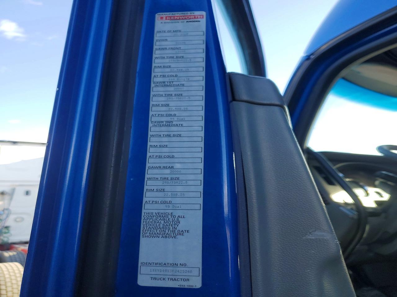 2015 Kenworth Constructi-semi Truck