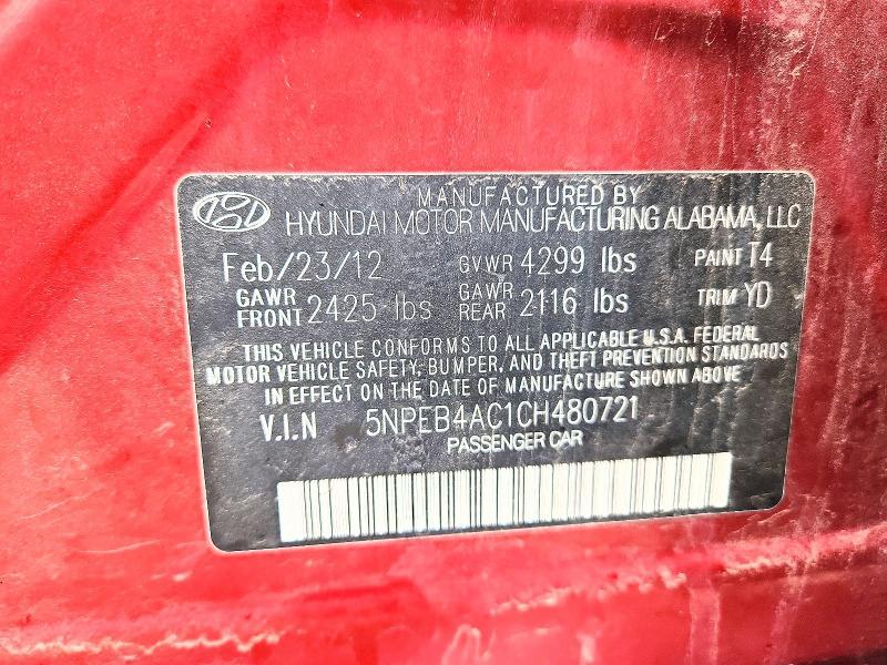 2012 Hyundai Sonata gls