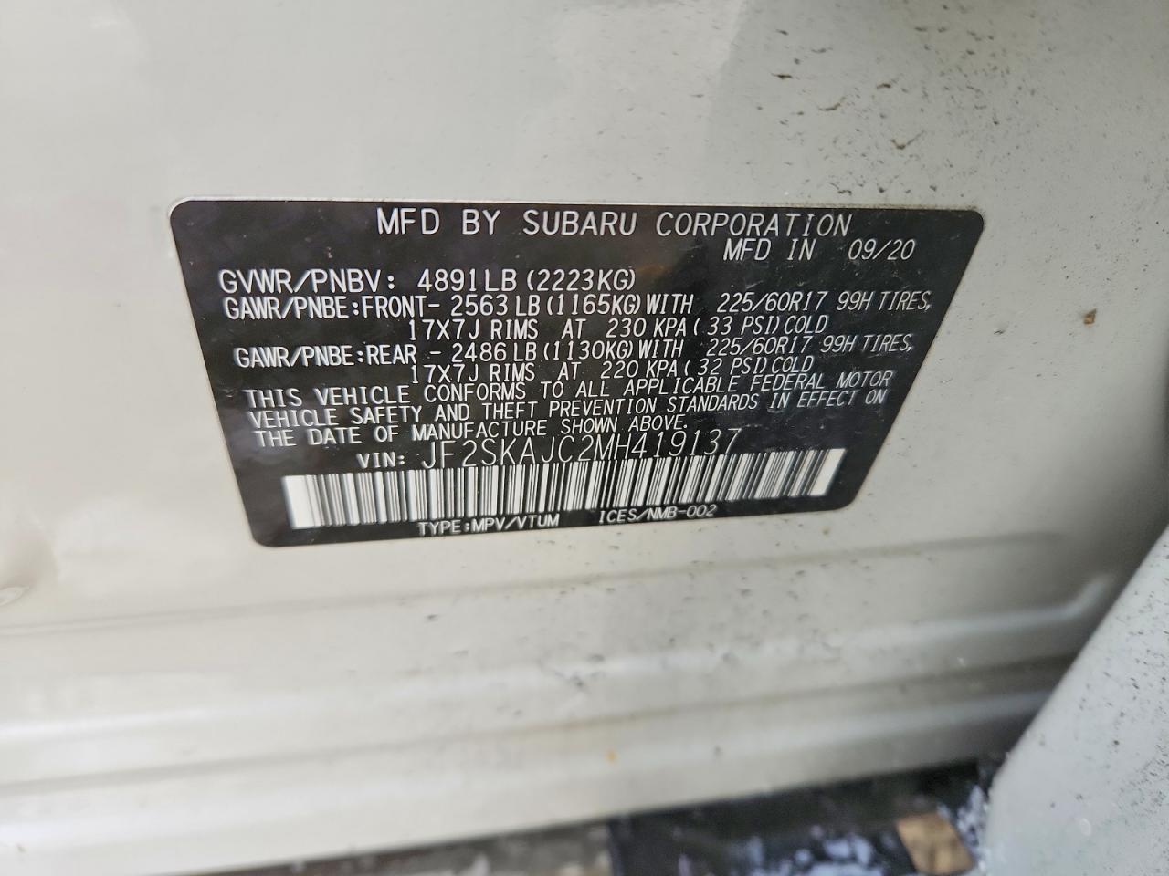 2021 Subaru Forester