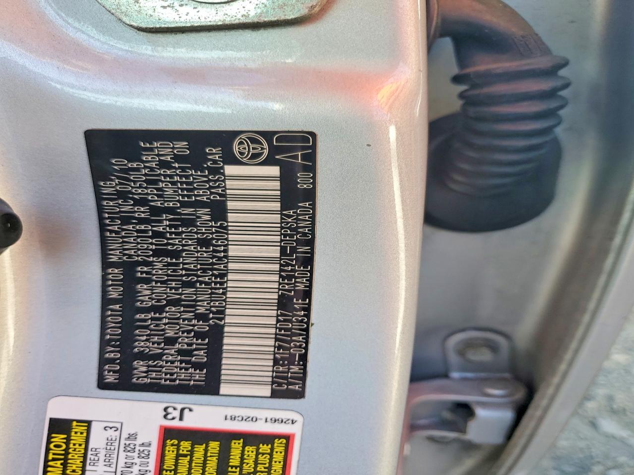 2010 Toyota Corolla Base