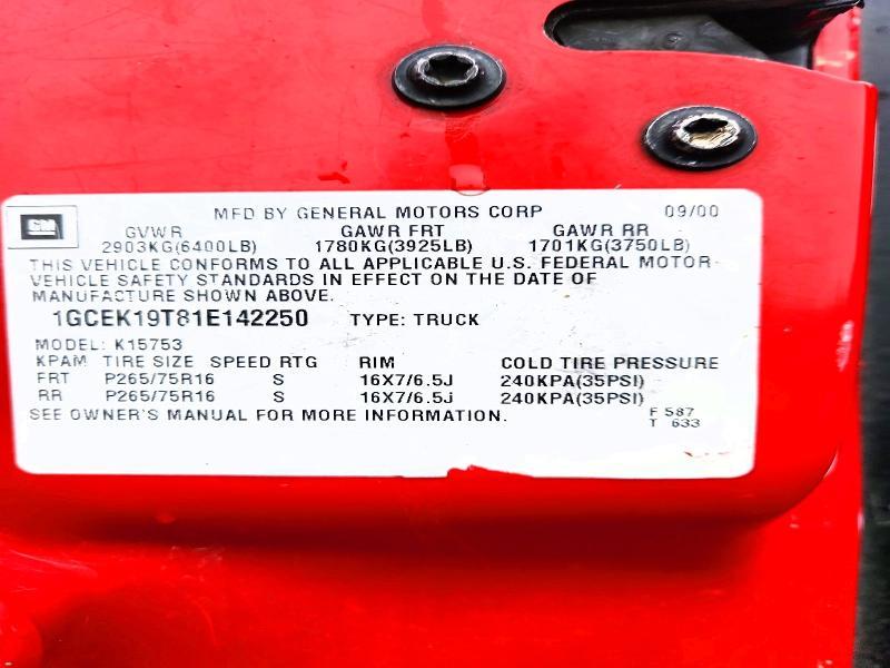 2001 Chevrolet Silverado K1500