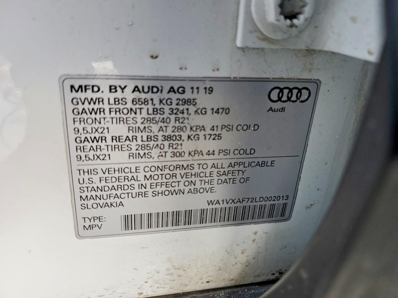 2020 Audi Q7 Prestige