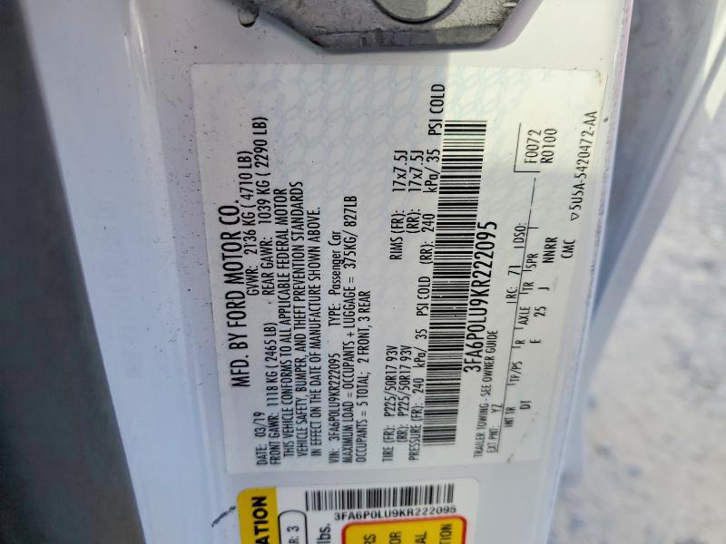 2019 Ford Fusion se
