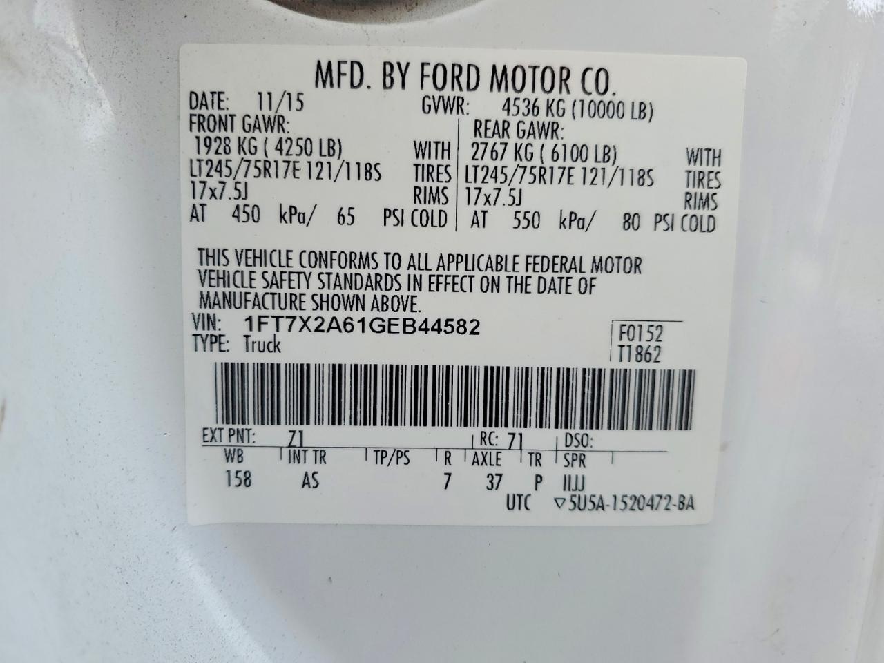 2016 Ford F250 Super Duty