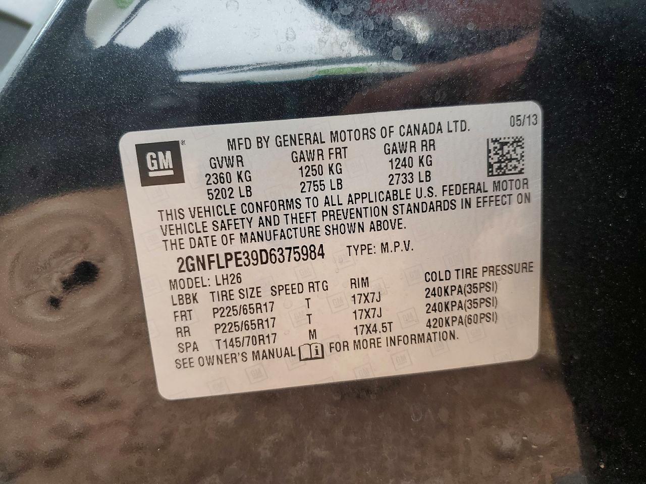 2013 Chevrolet Equinox lt