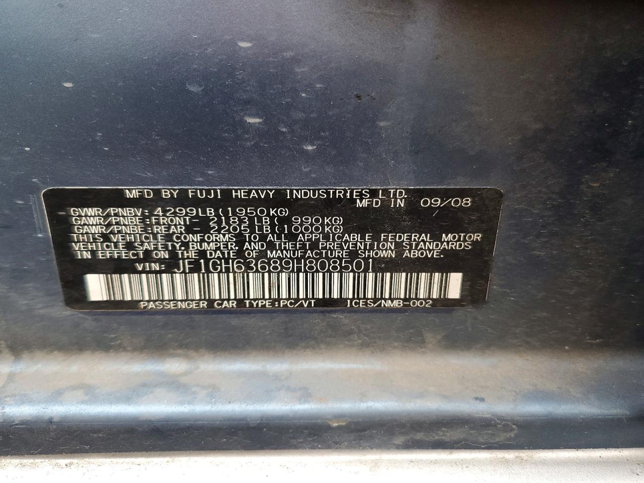 2009 Subaru Impreza Outback Sport