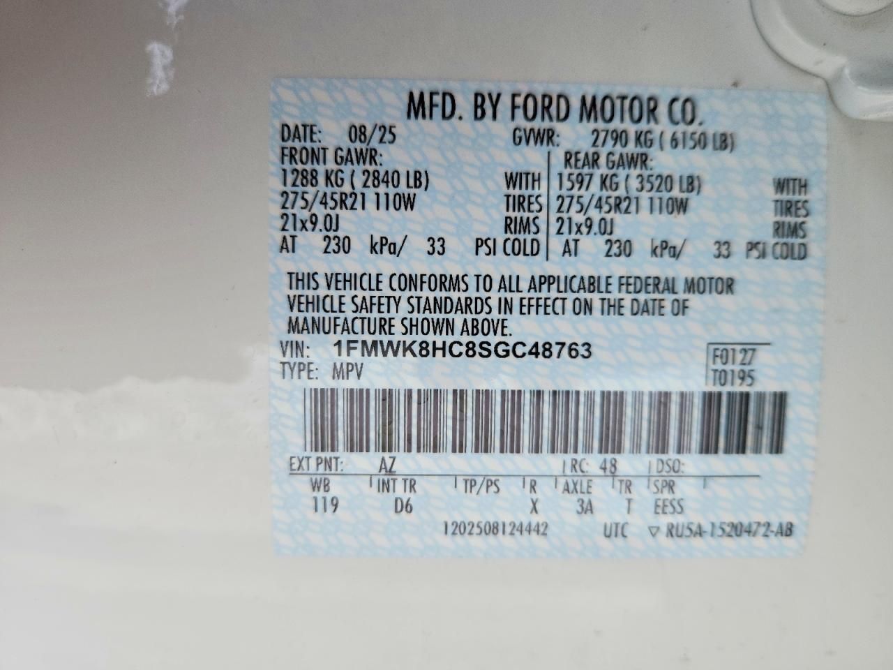 2025 Ford Explorer Platinum