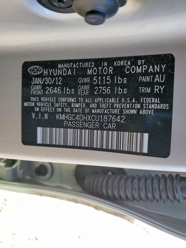 2012 Hyundai Genesis 5.0l R-spec
