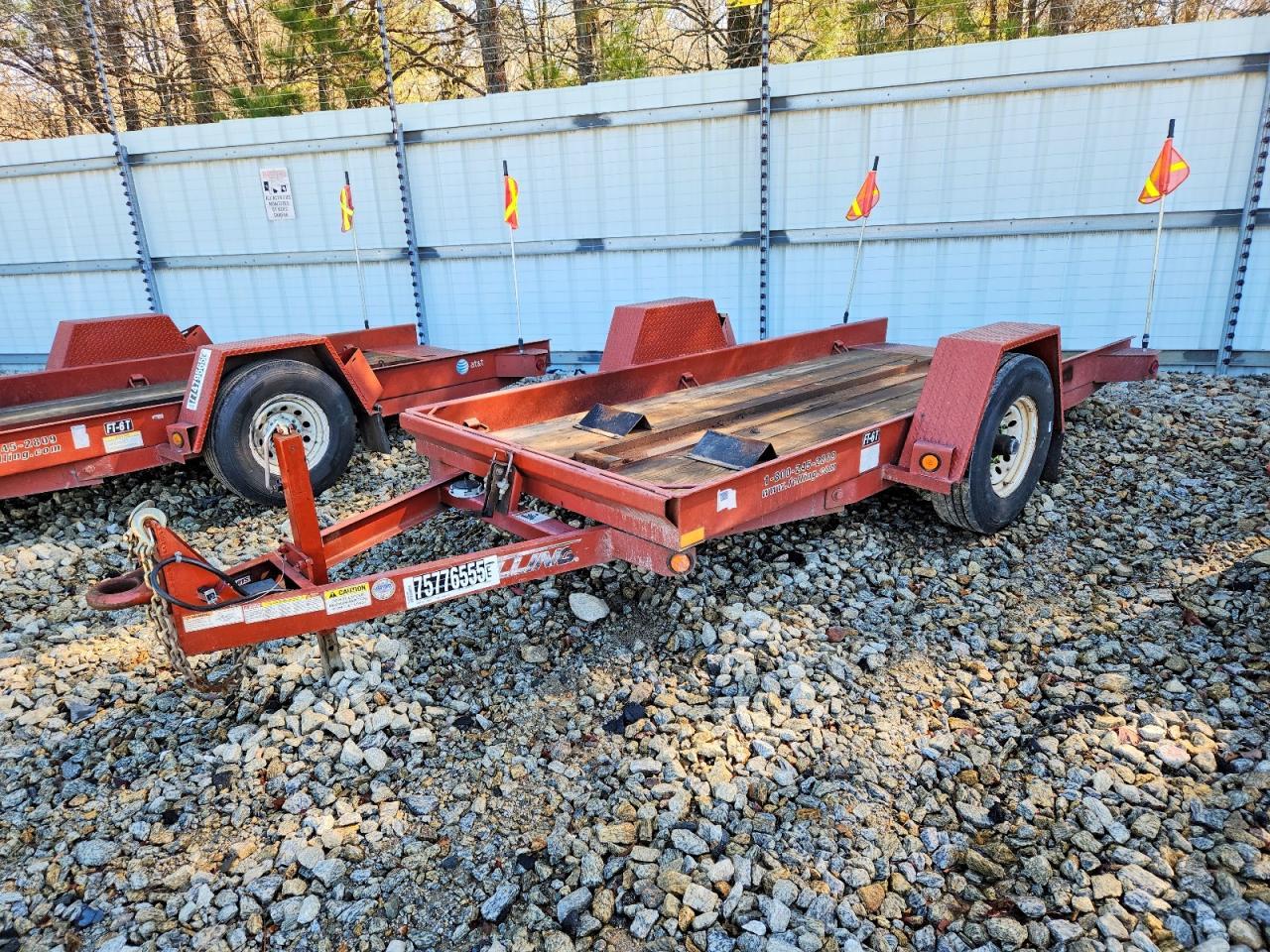 2015 Felling FT-6 T-1 Tilt Deck Equipment Trailer