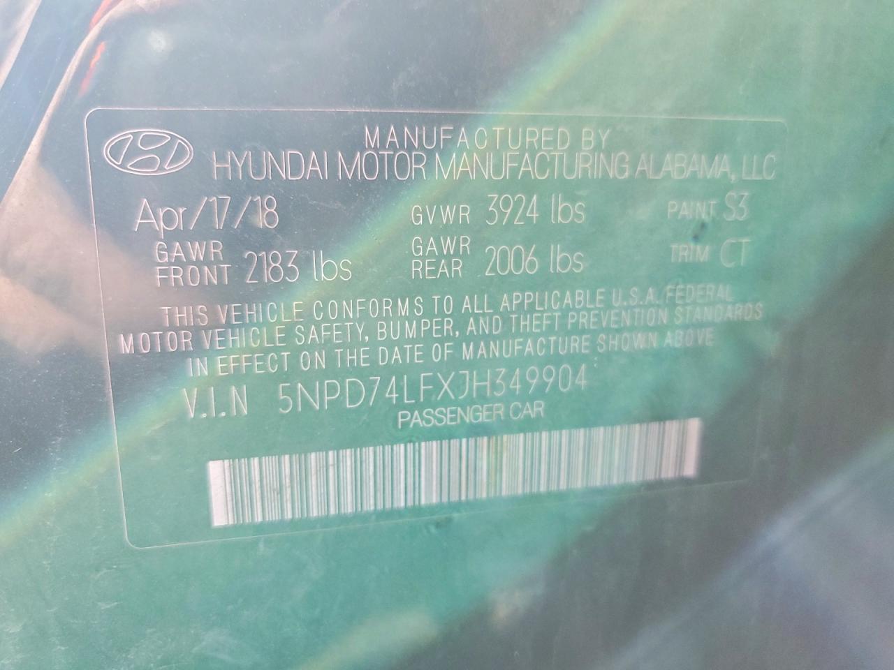 2018 Hyundai Elantra se