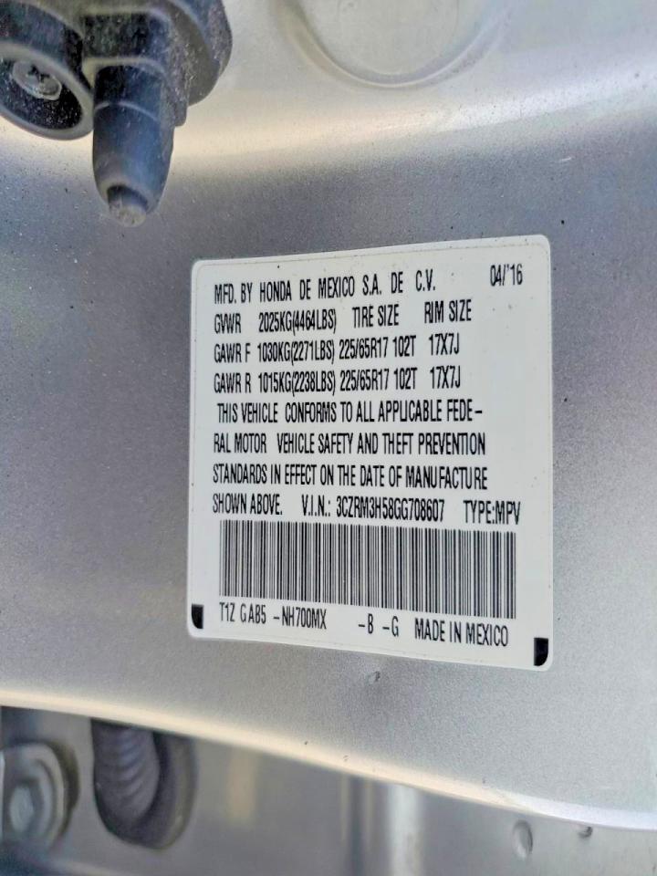 2016 Honda Cr-v ex
