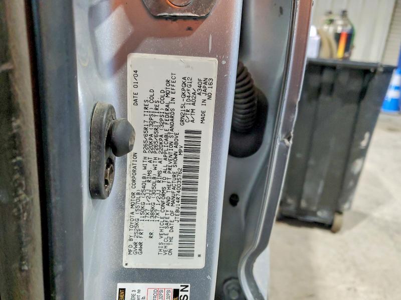 2004 Toyota 4runner SR5