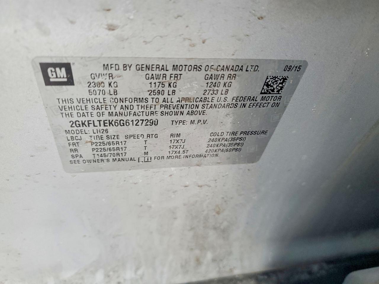 2016 GMC Terrain sle