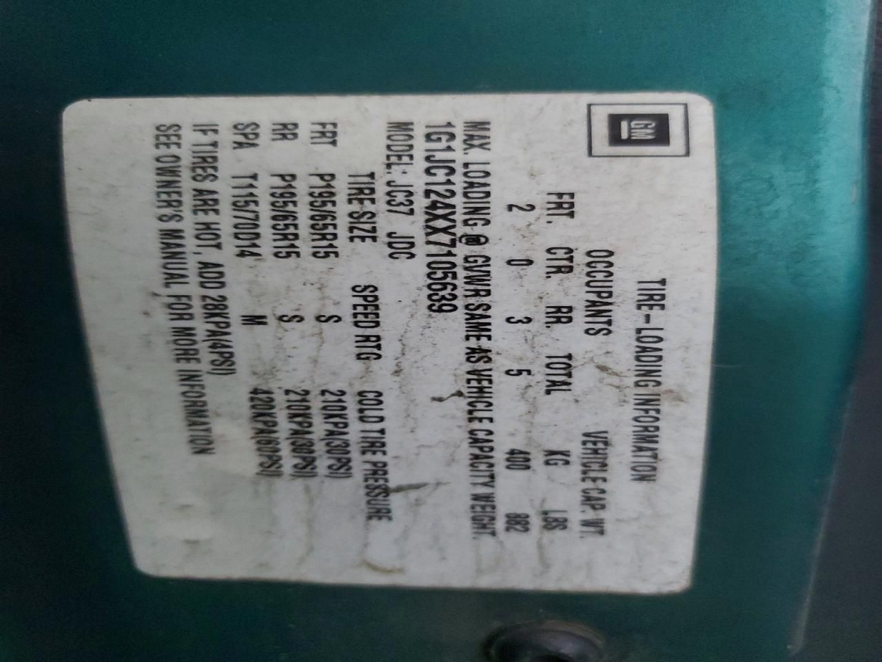 1999 Chevrolet Cavalier Base