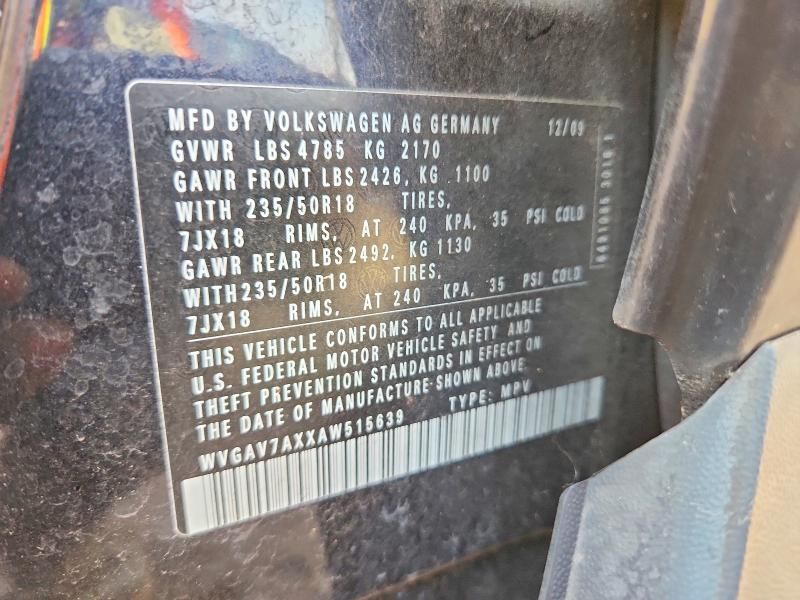 2010 Volkswagen Tiguan s