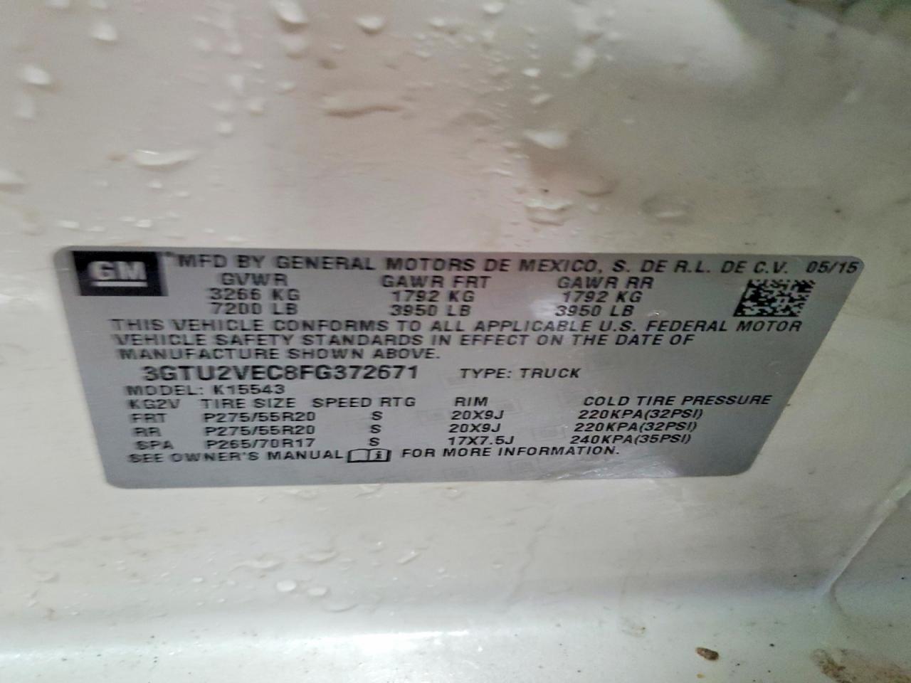 2015 GMC Sierra K1500 slt